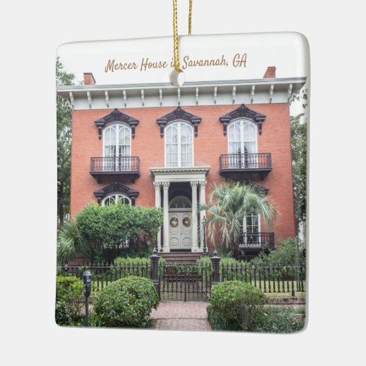 Savannah Mercer HouseHoliday Ornament (Links)