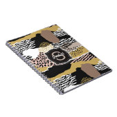 Savannah met aangepaste monogram en naam notitieboek (Rechterzijde)