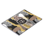 Savannah met aangepaste monogram en naam notitieboek (Linkerzijde)