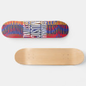 Savannah Music Festival Skateboard (Horizontaal)