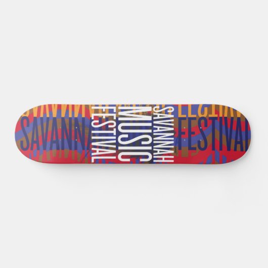 Savannah Music Festival Skateboard (Horizontaal)