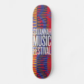 Savannah Music Festival Skateboard (Voorkant)