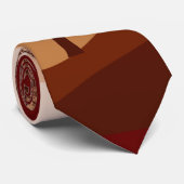 Savannah Natuur Landschap Sunset Art Stropdas (Opgerold)