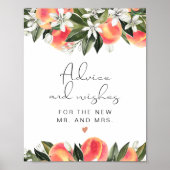 SAVANNAH Peach Advice and Wishes Poster (Voorkant)