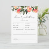 SAVANNAH Peach Baby Advice and Predictions Kaart (Staand voorkant)