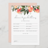 SAVANNAH Peach Baby Advice and Predictions Kaart (Voorkant / Achterkant)