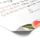 SAVANNAH Peach Mimosa Bar Poster (Hoek)