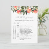 SAVANNAH Peach Wat zei de Groom tegen het Bridal-s Kaart (Staand voorkant)