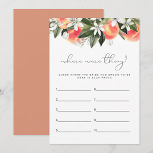 SAVANNAH Peach where were they Vrijgezellenfeest G Kaart