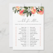 SAVANNAH Peach zou ze een beetje bridal game Kaart (Voorkant)