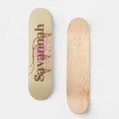 Savannah Personalized Persoonlijk Skateboard (Voorkant)