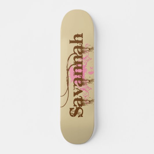 Savannah Personalized Persoonlijk Skateboard (Voorkant)