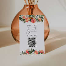 SAVANNAH Perzik Koop de Bruid een Drink QR Code