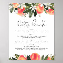 SAVANNAH Perzik Let's Drink Bar Menu