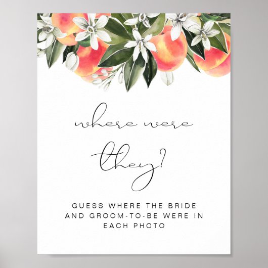 SAVANNAH Perzik Raad eens waar ze waren Bruids dou Poster (Voorkant)