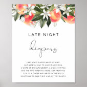 SAVANNAH Perziken Late Night Luier Game Poster (Voorkant)