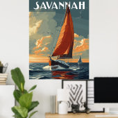  Savannah Reizen Poster (Thuiskantoor)