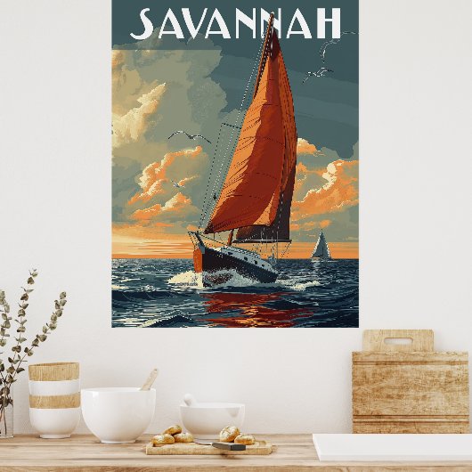  Savannah Reizen Poster (Keuken)