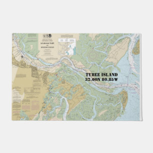 Savannah River and Wassaw Sound - Nautical Chart Deurmat