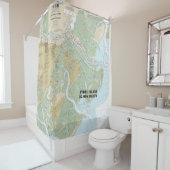 Savannah River and Wassaw Sound - Nautical Chart Douchegordijn (In situ)