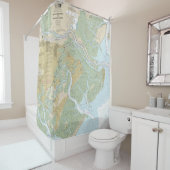 Savannah River and Wassaw Sound - Nautical Chart Douchegordijn (In situ)