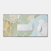 Savannah River en Wassaw Sound Nautische kaart Bureaumat (Keyboard & Muis)