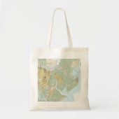Savannah River en Wassaw Sound Nautische kaart Tote Bag (Voorkant)