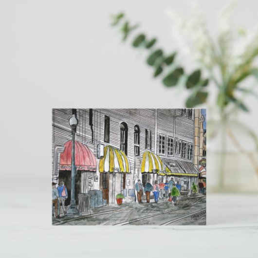 savannah River Street 2 Briefkaart (Staand voorkant)