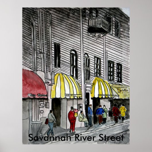 Savannah River Street 4 Poster (Voorkant)
