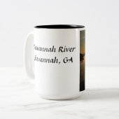 Savannah River Tugboot Tweekleurige Koffiemok (Voorkant links)