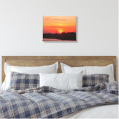Savannah River Zonsondergang canvasprint Canvas Afdruk (Insitu (Slaapkamer))
