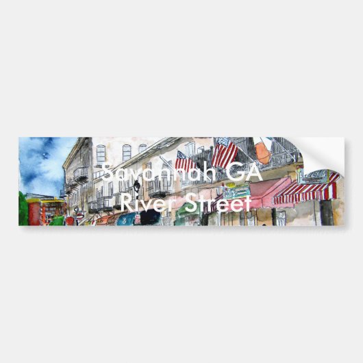 savannah riverstreet bumber sticker rivierstraat (Voorkant)