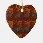 Savannah Safari Lets Go Zebra Hakuna Matata mot Keramisch Ornament (Rechts)