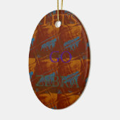 Savannah Safari Lets Go Zebra Hakuna Matata mot Keramisch Ornament (Links)