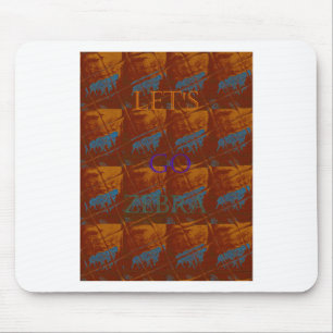 Savannah Safari Lets Go Zebra Hakuna Matata mot Muismat