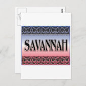 Savannah Scrollwork Briefkaart (Voorkant / Achterkant)