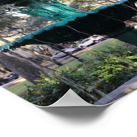 Savannah Series: Groene fontein Poster (Hoek)