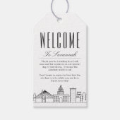 Savannah Skyline | Welkom boodschap Cadeaulabel (Voorkant)