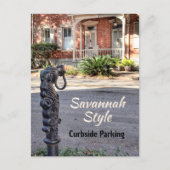 Savannah Southern Humor Straatfotografie Plezier Briefkaart (Voorkant)