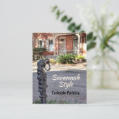 Savannah Southern Humor Straatfotografie Plezier Briefkaart (Staand voorkant)