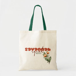 Savannah Squad Peach Bridesmaid Retro Bachelorette Tote Bag