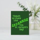 SAVANNAH St Patricks Day Briefkaart (Staand voorkant)