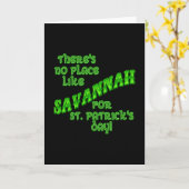 SAVANNAH St Patricks Day Kaart (Gele Bloem)