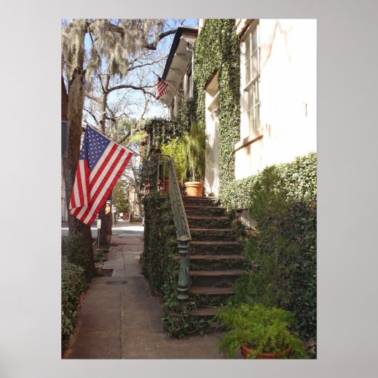 Savannah Staircase Framed Print (Voorkant)