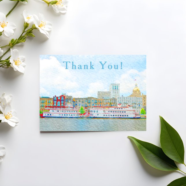 Savannah Street Scenery Waterverf Dank je (Creator heeft geüpload)