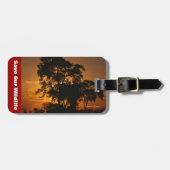 Savannah Sunset Bagagelabel (Voorkant horizontaal)