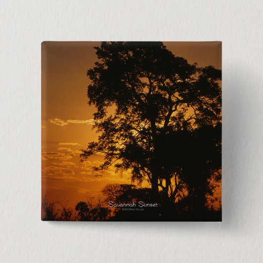 Savannah Sunset Button (Voorkant)