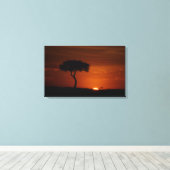 Savannah Sunset Canvas Afdruk (Insitu (Houten vloer))