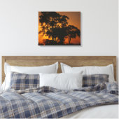 Savannah Sunset Canvas Afdruk (Insitu (Slaapkamer))