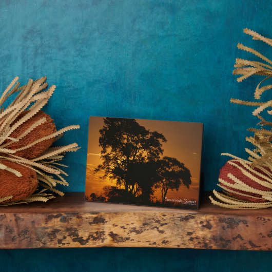 Savannah Sunset Fotoplaat (Zijkant)